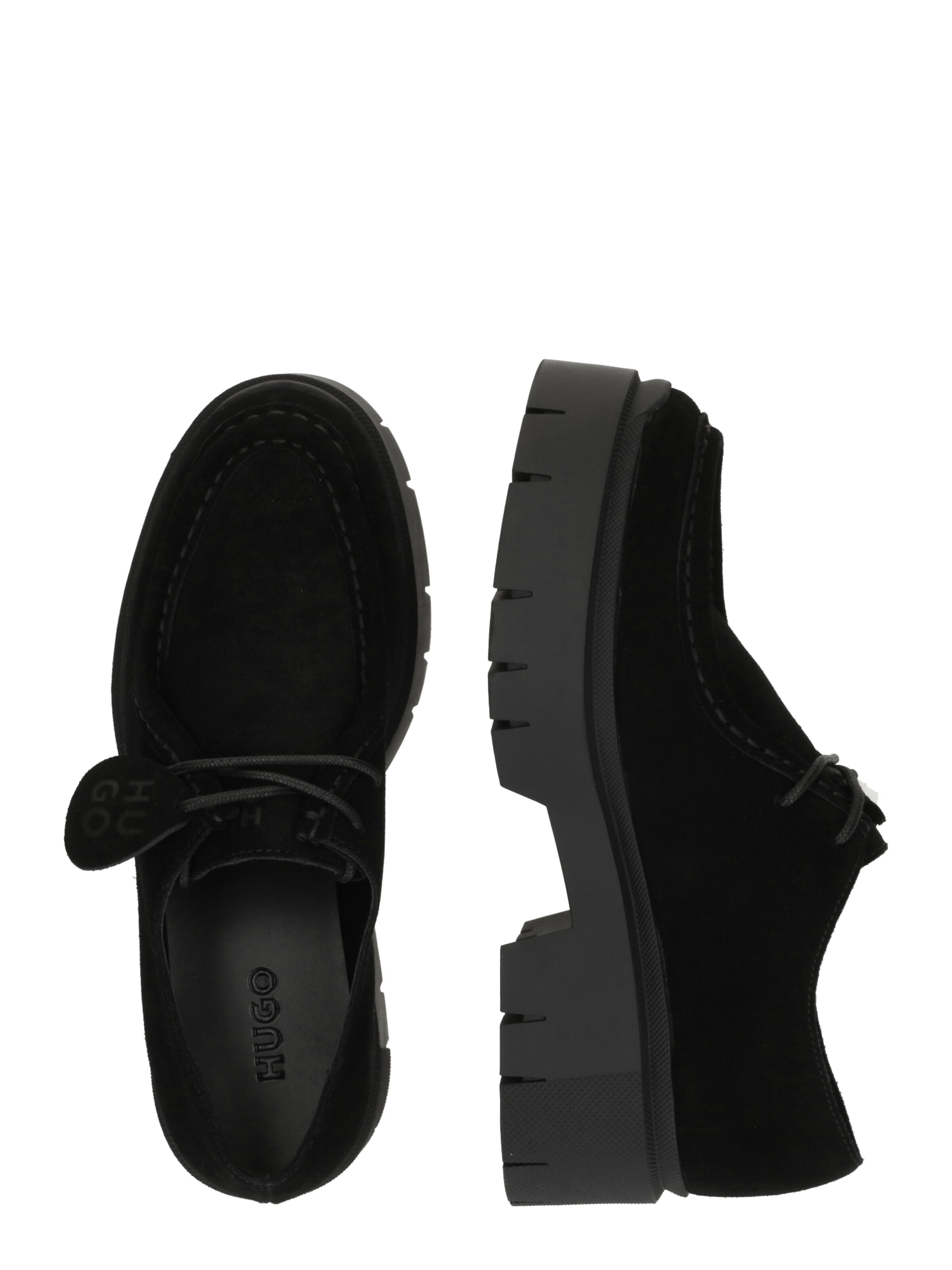 HUGO Обувь на шнуровке 'Kris' в Черный