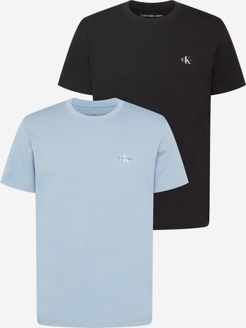 T-Shirt Calvin Klein Jeans en bleu : devant