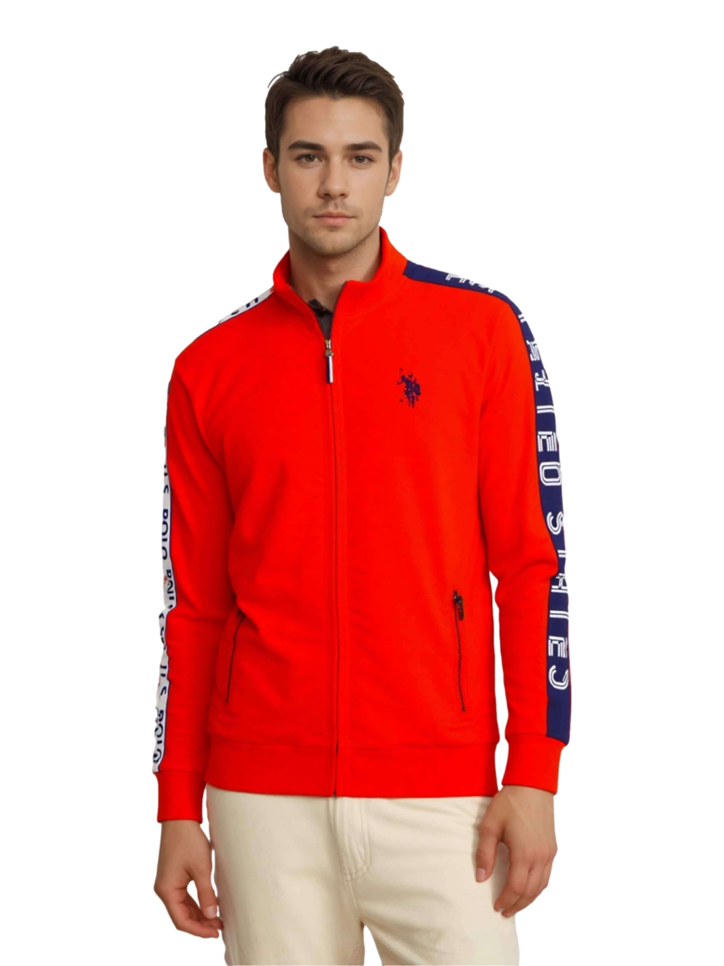 U.S. POLO ASSN. Sweatjakke i rød: forside