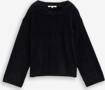 TOM TAILOR DENIM Pullover in Schwarz: Vorderseite