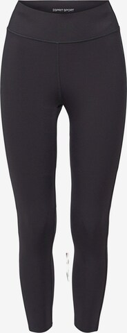 ESPRIT Skinny Workout Pants in Black: front