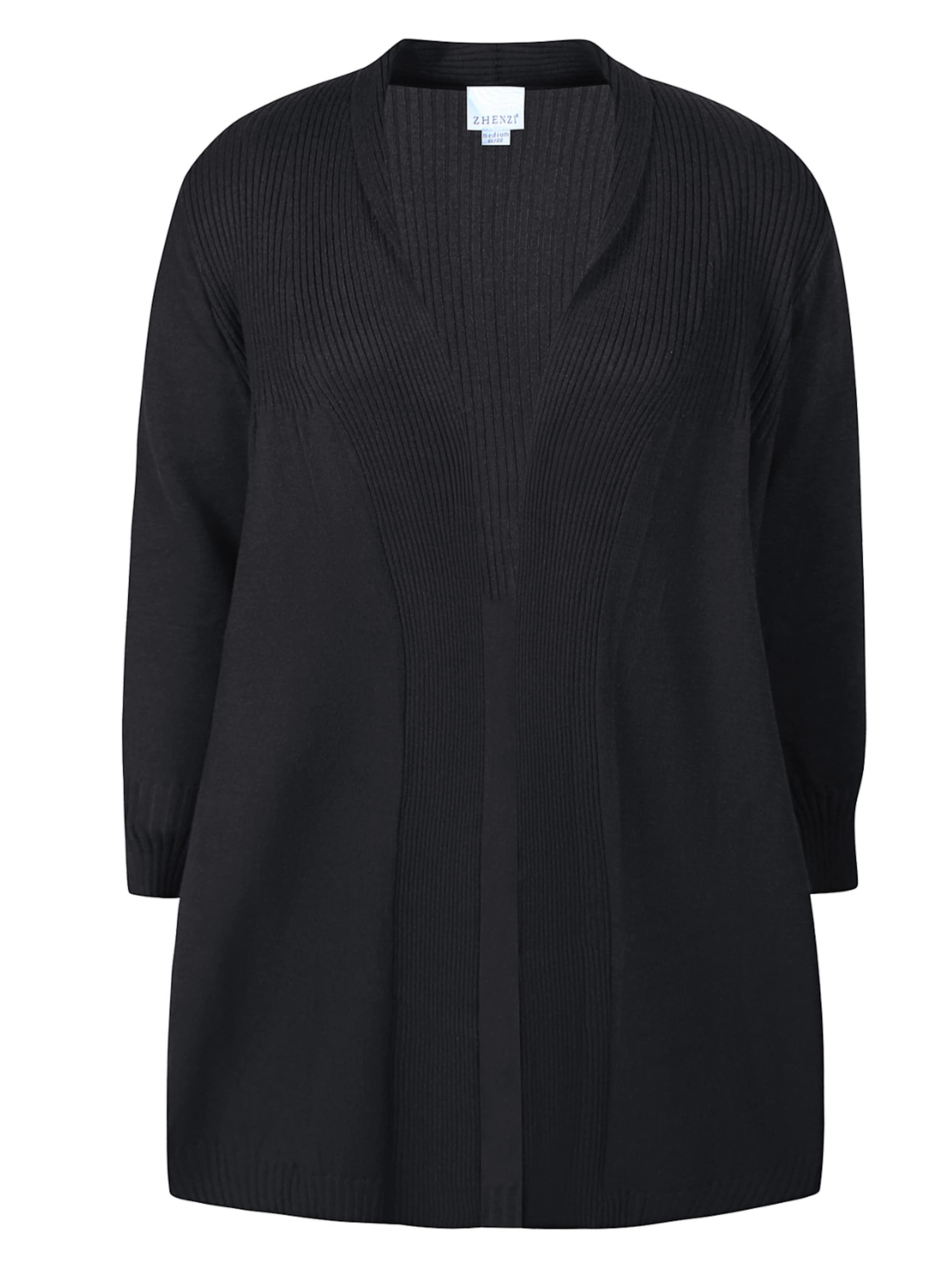 Zhenzi Knit cardigan 'Kogle 1164' in Black: front