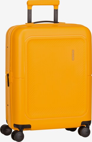 American Tourister Cart ' Dashpop Spinner 55 EXP ' in Yellow: front