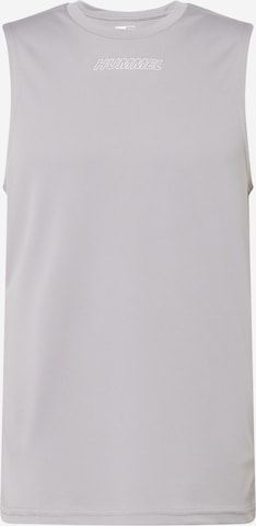 T-Shirt fonctionnel Hummel en gris : devant