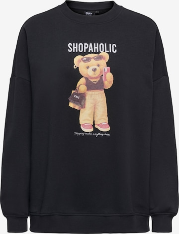 ONLY Sweatshirt 'ONLBila' in Schwarz: Vorderseite