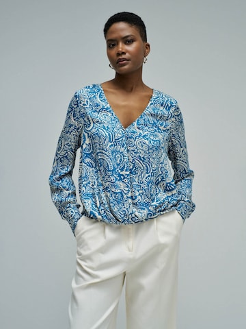 Salsa Jeans Blouse in Blauw: voorkant
