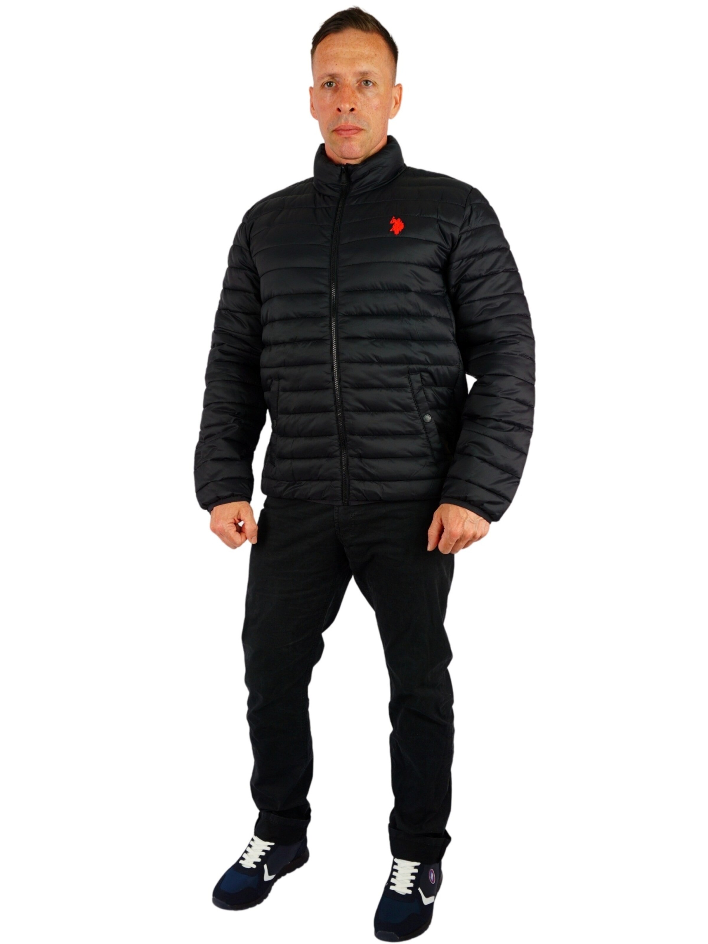 U.S. POLO ASSN. Overgangsjakke i sort