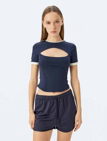 Koton T-Shirt in Blau: Vorderseite