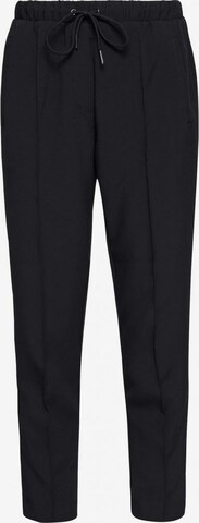 BRUUNS BAZAAR Tapered Trousers with creases 'RubySus Livia' in Black: front