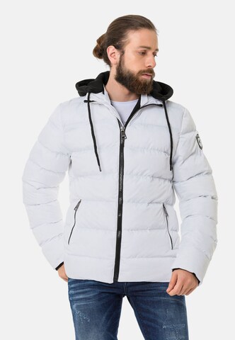 CIPO & BAXX Between-Season Jacket in White: front