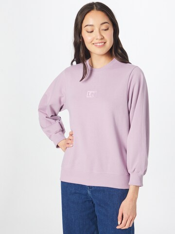 Sweat-shirt Lee en violet : devant