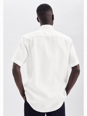 SEIDENSTICKER Regular Fit Leinenhemd in Weiß