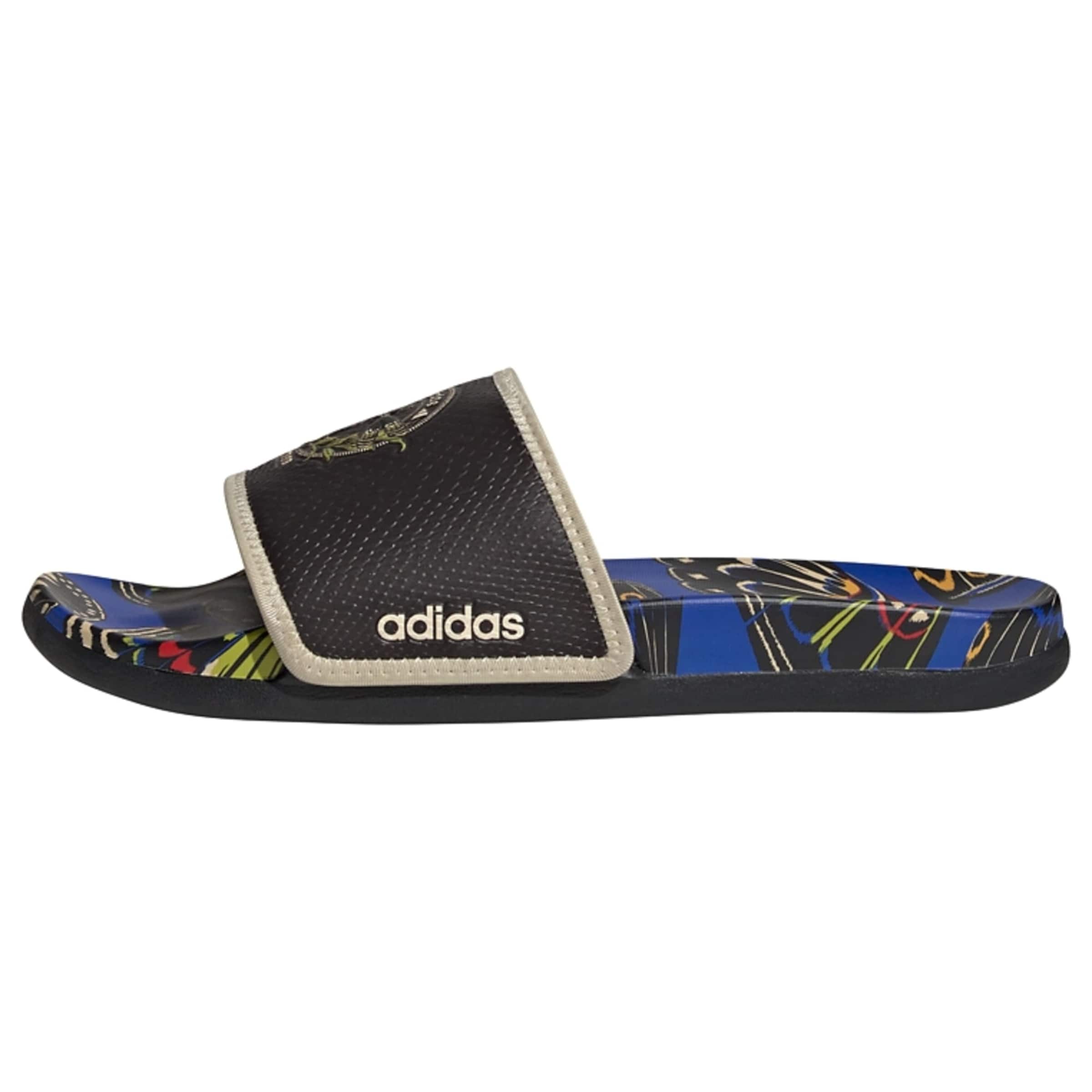 ADIDAS SPORTSWEAR - Sapato de praia/banho 'Adilette' em preto: frente