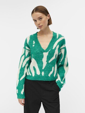 OBJECT Пуловер 'LESLIE' в зелено: отпред