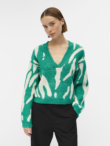 Pullover 'LESLIE' di OBJECT in verde: frontale