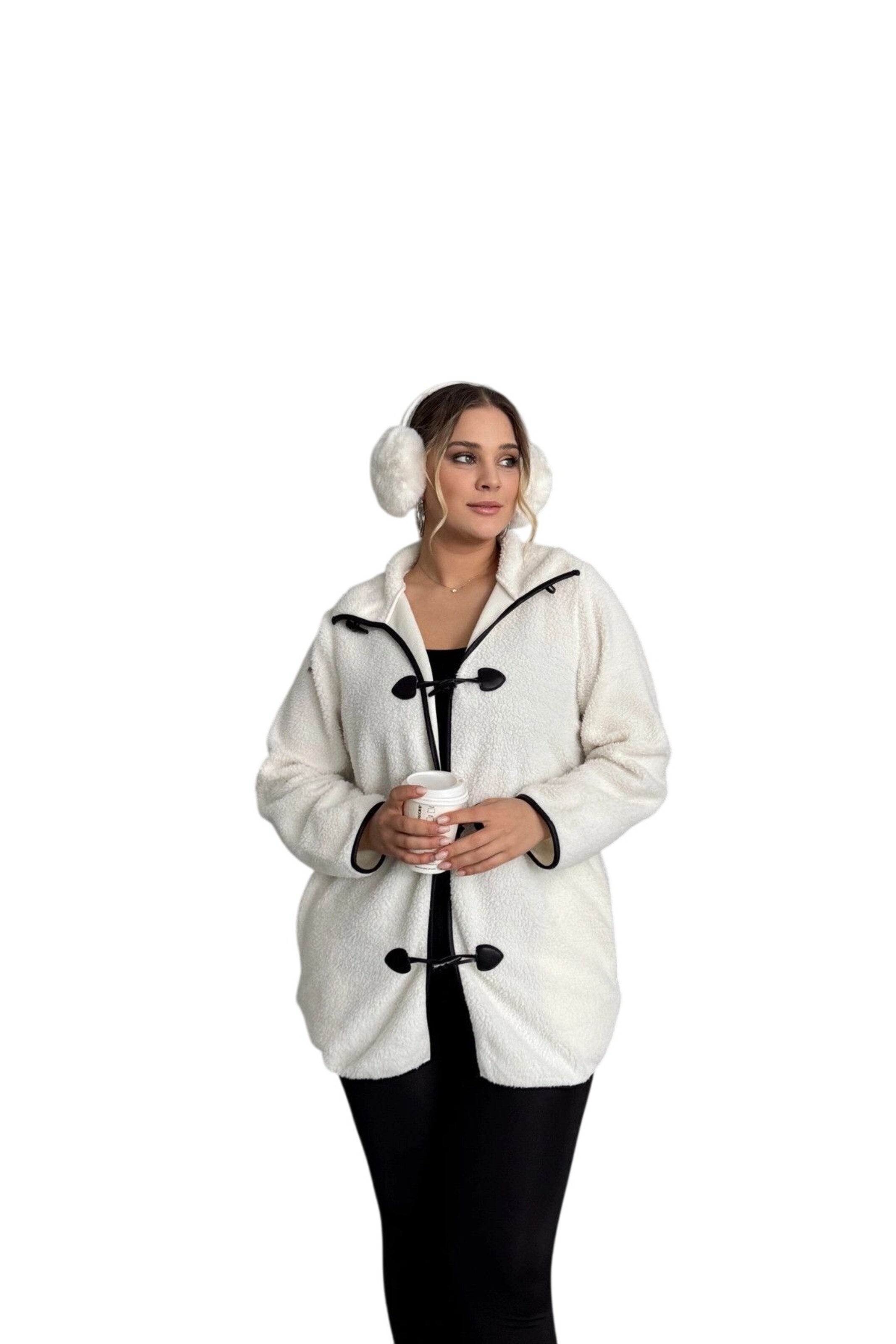 Stil Diva Mantel in Beige: Vorderseite