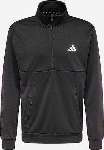 ADIDAS PERFORMANCE Athletic Sweatshirt in Black: front