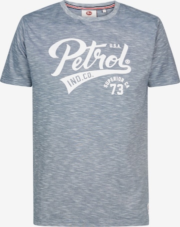 T-Shirt Petrol Industries en bleu : devant