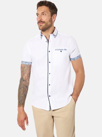BABISTA Comfort fit Button Up Shirt 'Orvio' in Blue: front