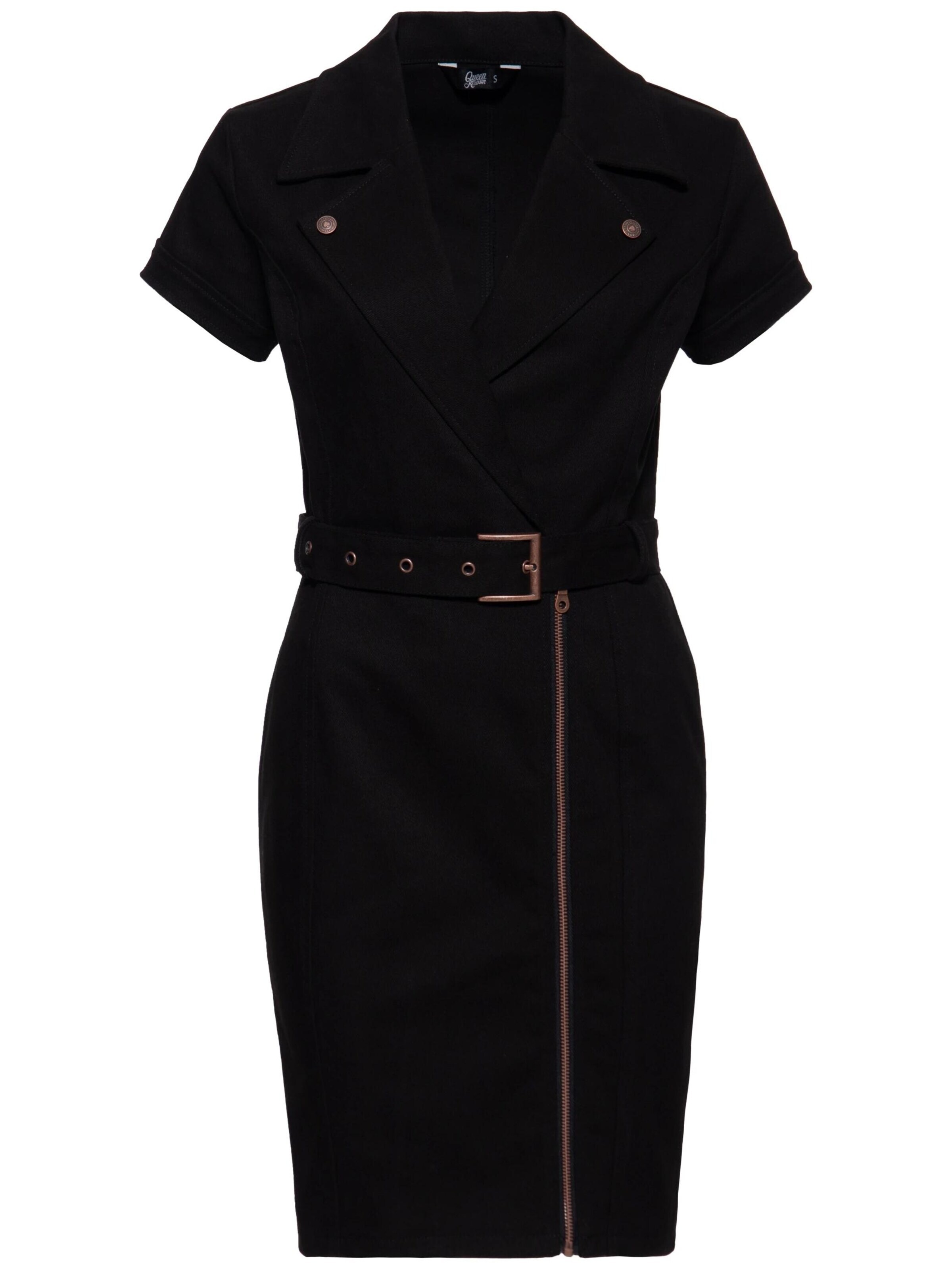Queen Kerosin Dress in Black: front