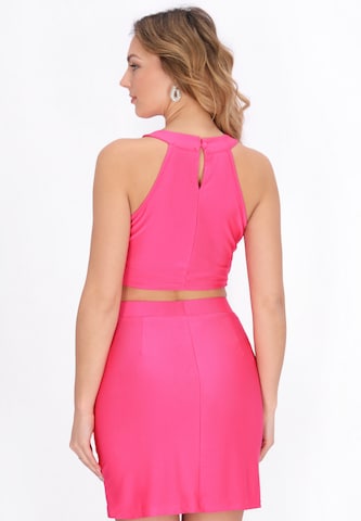 Haut 'Festive' faina en rose