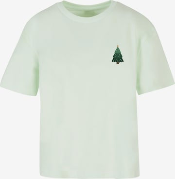 T-shirt 'Christmas Holly Jolly Mood' Merchcode en vert : devant