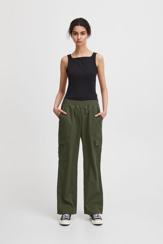 ICHI Regular Pants 'Kecia' in Green