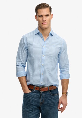 Chemise Superdry & Co en bleu : devant