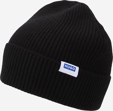 juoda HUGO Megzta kepurė 'Xiav': priekis