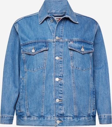 Veste mi-saison Tommy Jeans Curve en bleu : devant