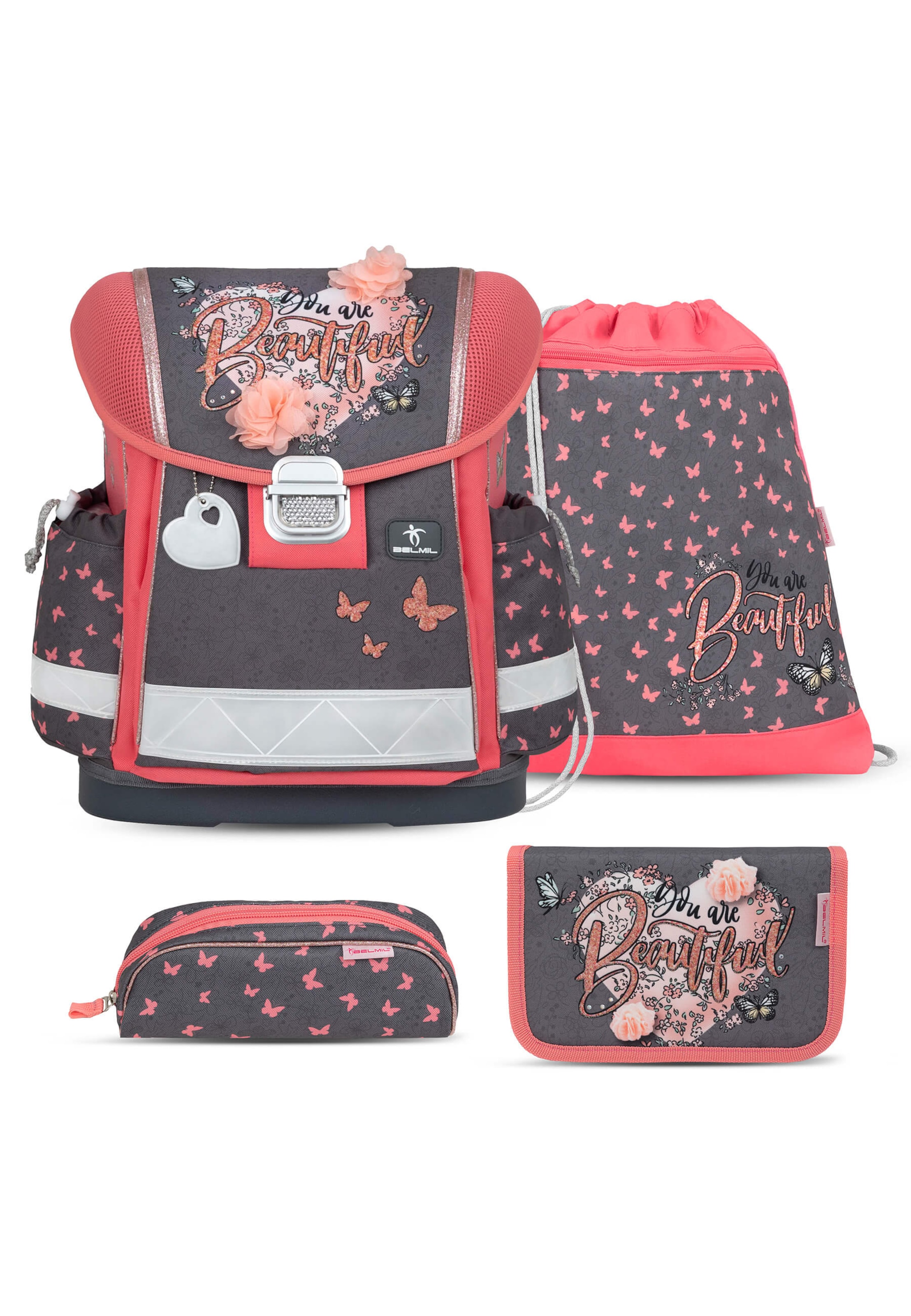 Belmil Backpack in Grey: front