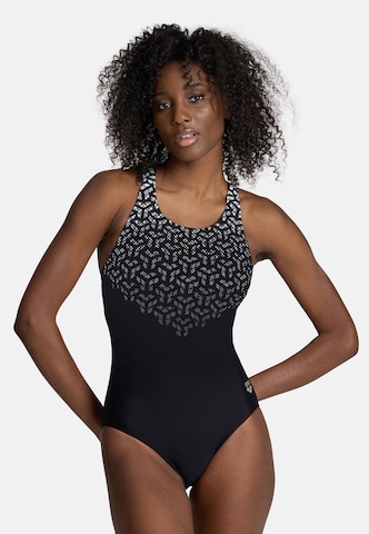 ARENA Bustier Urheilu-uimapuku 'Kikko' värissä musta: edessä