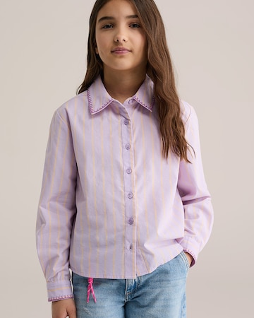 WE Fashion Pusero värissä lila: etupuoli