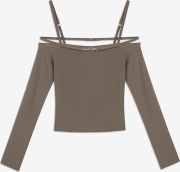 Twist Shirt in Grau: predná strana