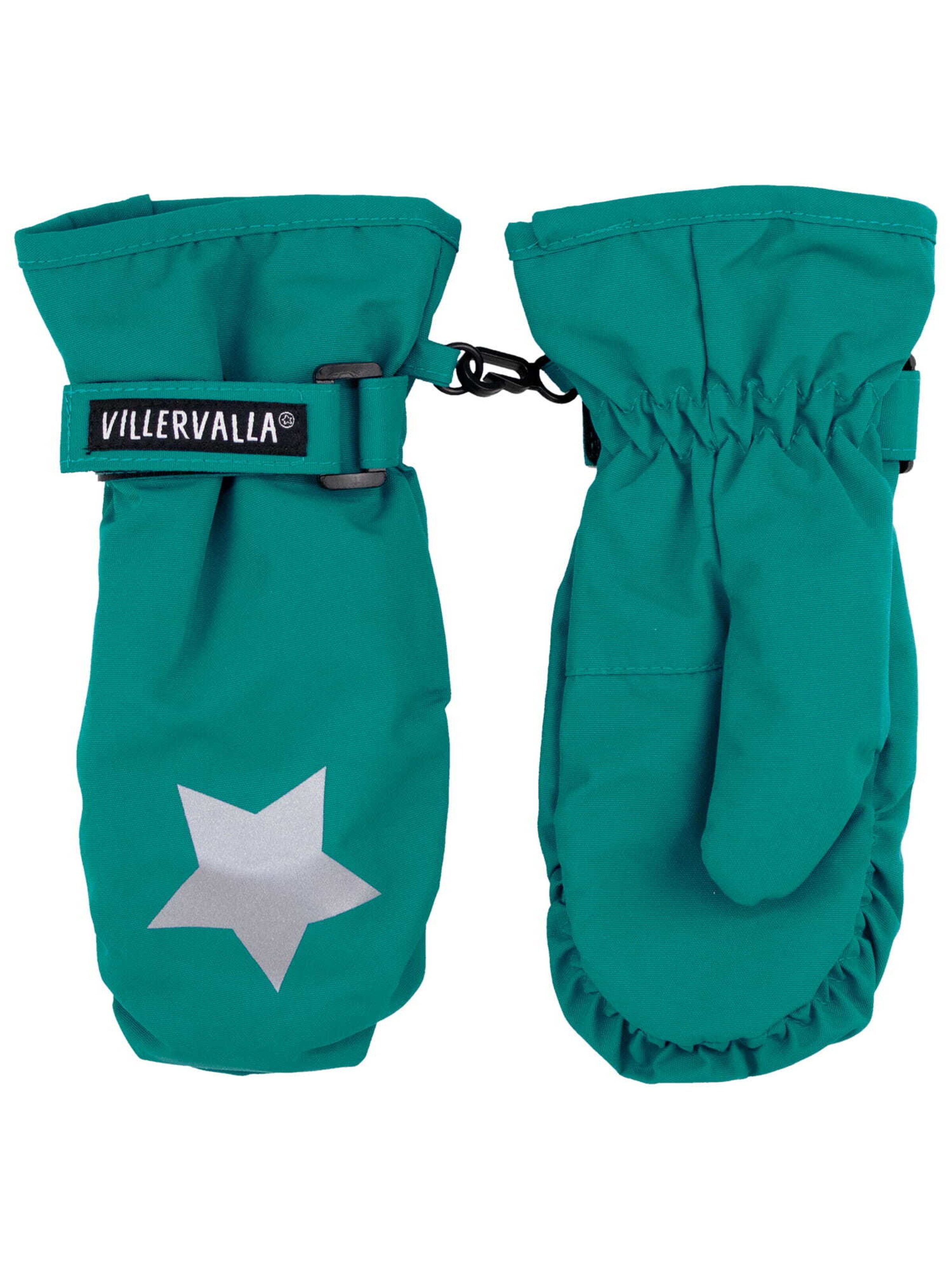 Villervalla Handschuhe 'Basic' in Grün: Vorderseite