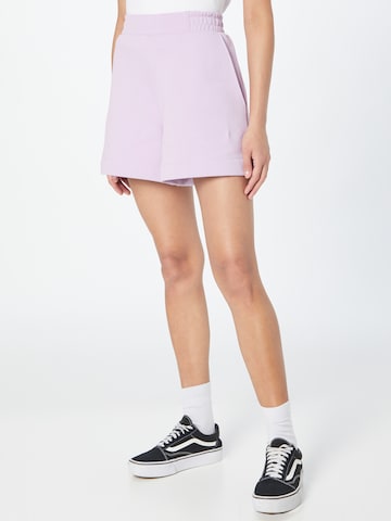 MADS NORGAARD COPENHAGEN Loosefit Shorts in Lila: predná strana