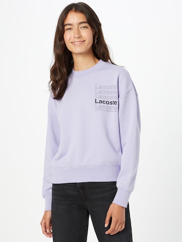 Lacoste LIVE Sweatshirt i lila: framsida