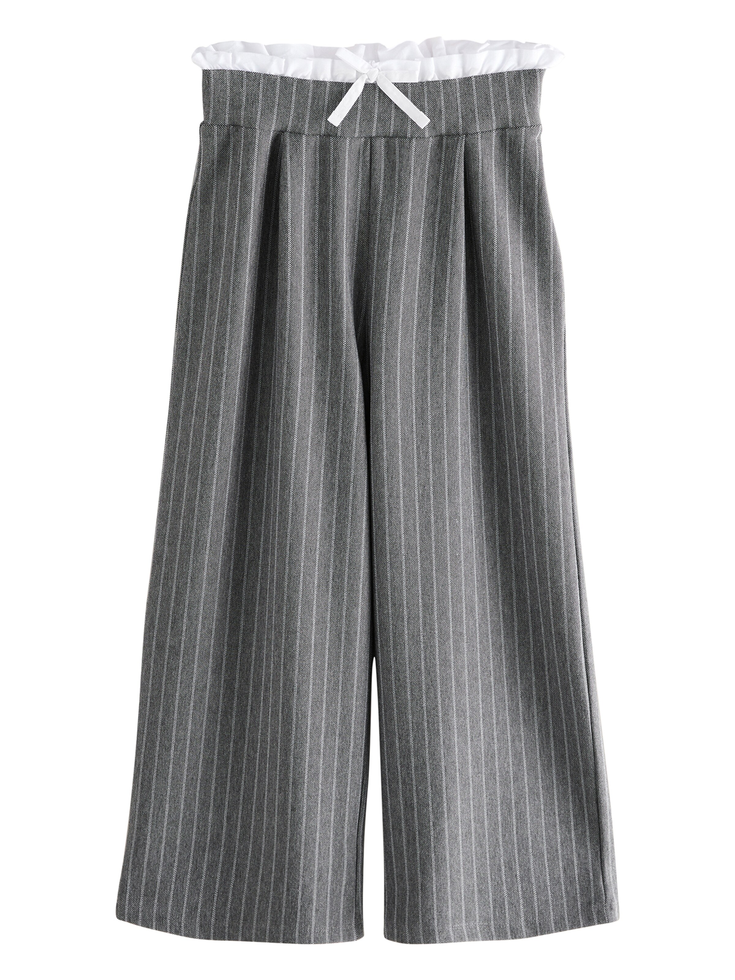 Next Wide leg Broek in Grijs: voorkant