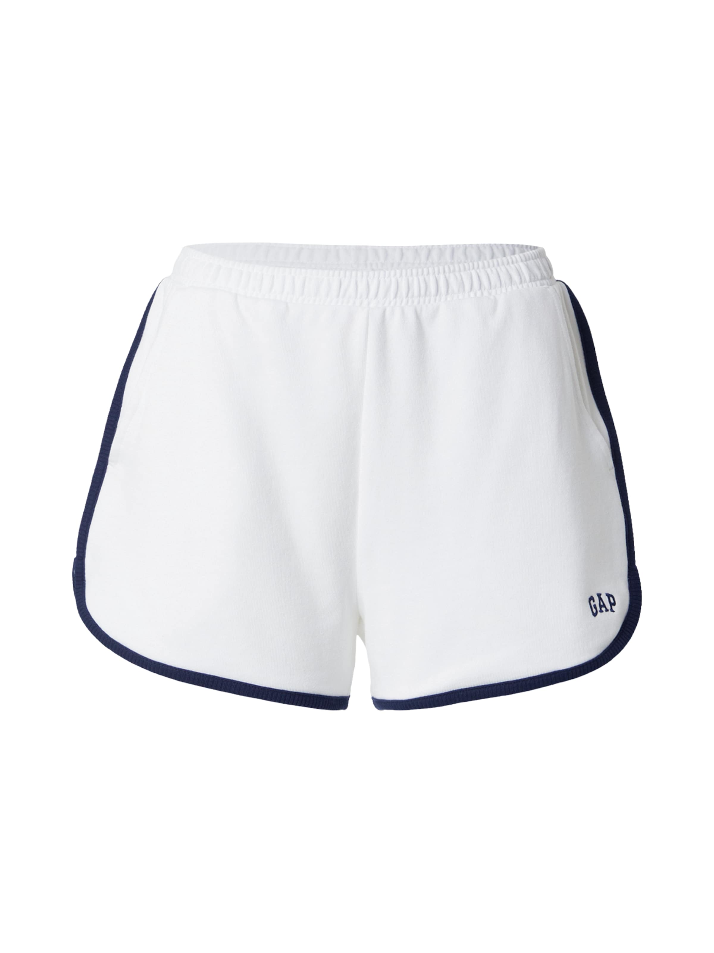 GAP Свободный крой Штаны в Белый: спереди