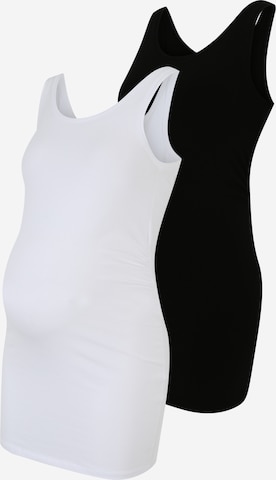 Only Maternity Top in Black: front