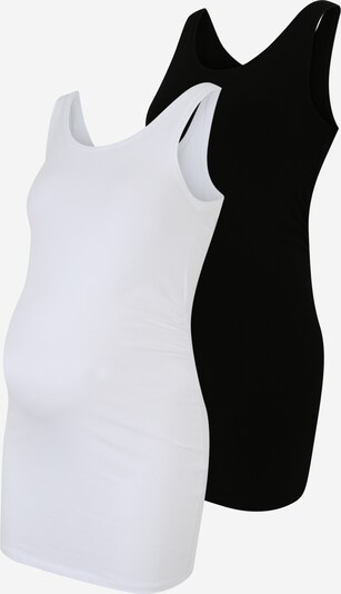 Only Maternity Top in schwarz / weiß, Produktansicht