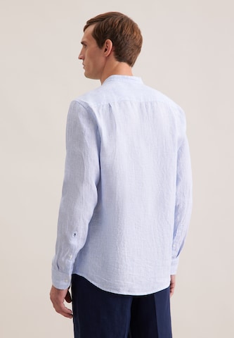 Coupe regular Chemise 'Smart Linen' SEIDENSTICKER en bleu