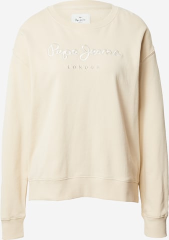 Pepe Jeans Sweatshirt 'Loreta' in Beige: front