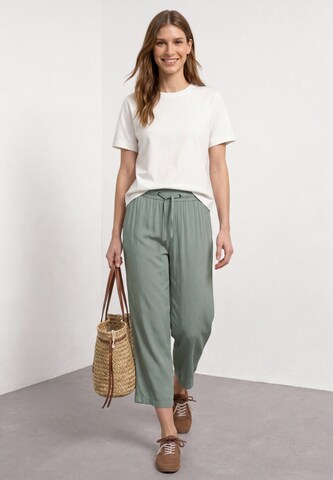 STREET ONE Wide leg Pants in Green: front