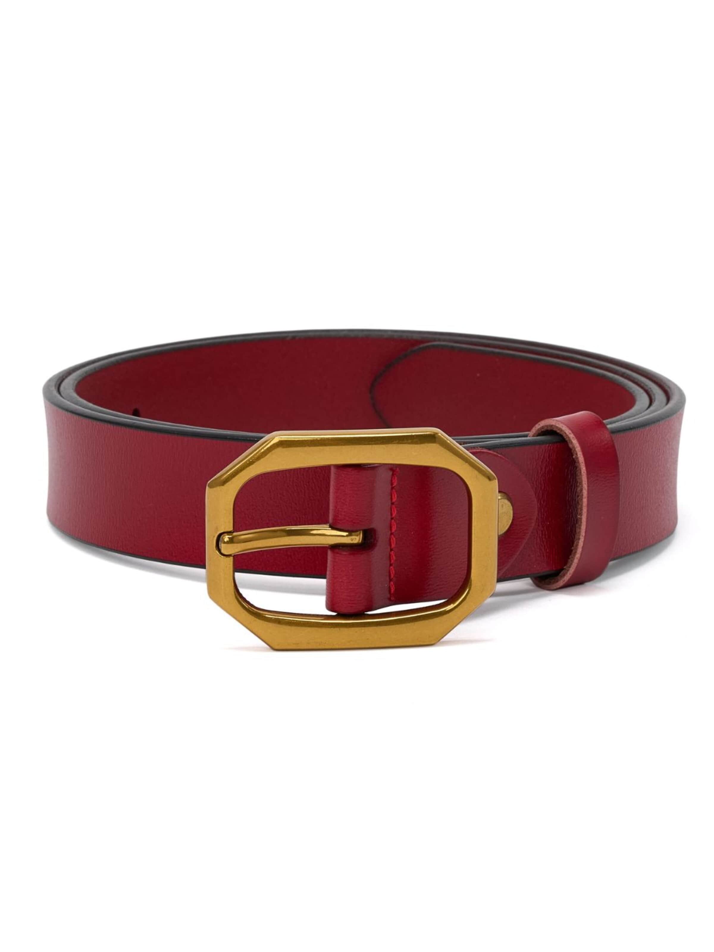 jolar Gürtel 'ELEGENT GOLD'‌‌‌‌‌ in Rot: Vorderseite