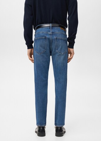 MANGO MAN Tapered Jeans 'Ben' in Blue