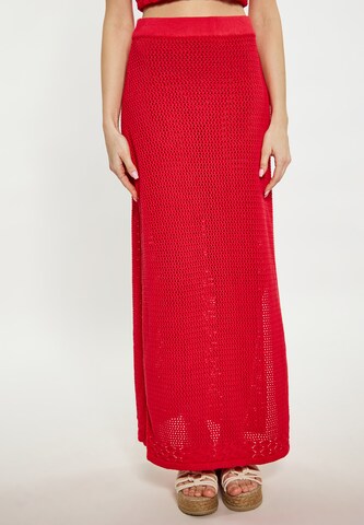 IZIA Skirt in Red: front