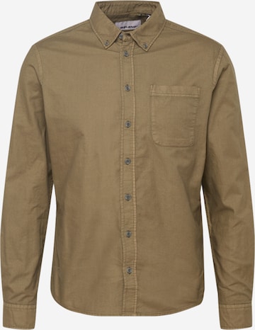 BLEND Regular fit Button Up Shirt 'Bugley' in Green: front