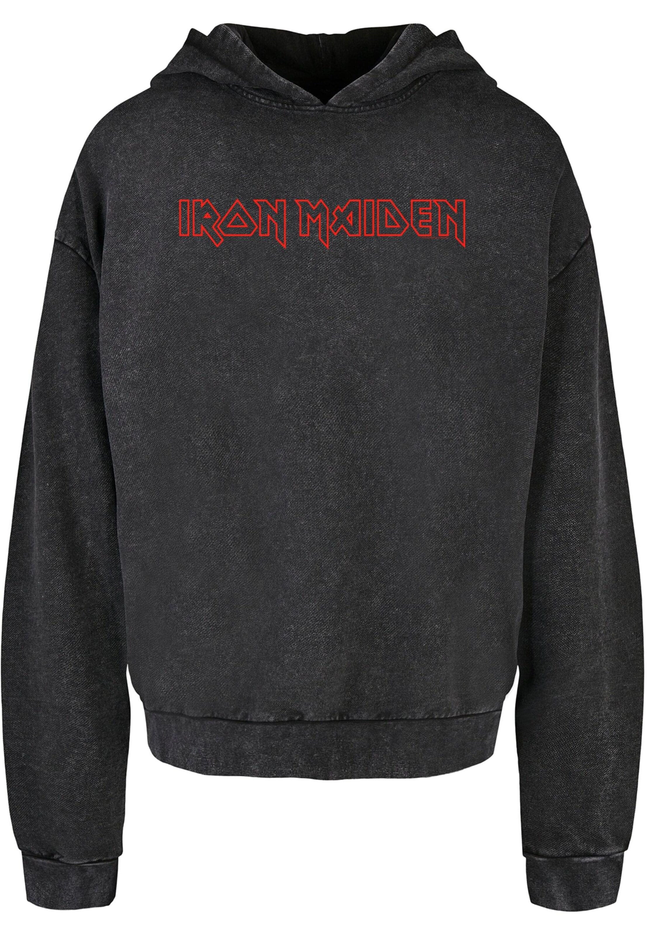 Felpa 'Iron Maiden - Classic Logo' di Merchcode in nero: frontale