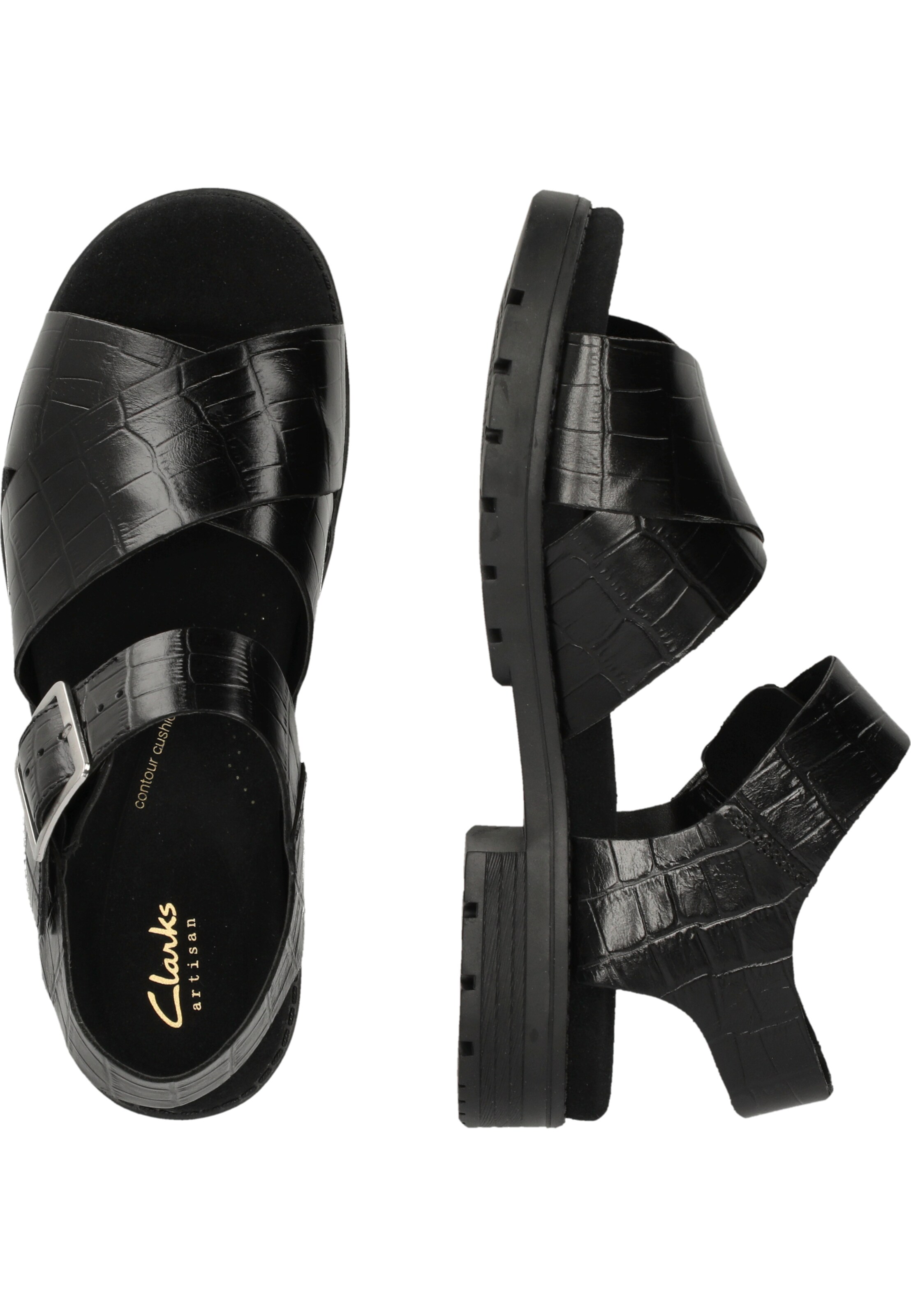 CLARKS Sandale 'Orinoco' in Schwarz